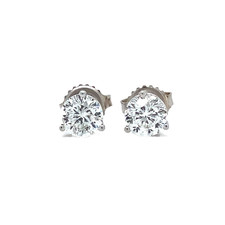 Star 129 Diamond Studs 1.44 cts Set in 18 Karat White Gold picture
