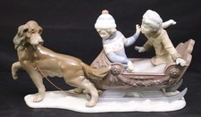 LLADRO SLEIGH RIDE 1980-96  PORCELAIN FIGURINE  5037G picture
