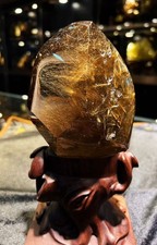 3.2LB AAA Top Natural Gold Rutilated Quartz Titanium Crystal Freeform Decor picture