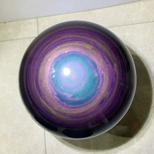 Natural Rainbow Obsidian Sphere with Stunning Purple Blue Sheen picture