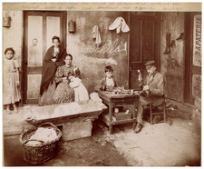Odber Heffer, Chile, Shoemaker at Work Vintage Albumen Print Albumen Print  picture