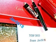 CARTIER DIABOLO FOUNTAIN PEN LOGOTYPE GOLD NIB,SPECIAL EDITION RARE PASHA NEW💎 picture