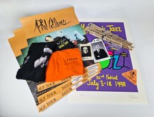 Phil Collins Rare Items Lot - 4 Autographs, 7 Drumsticks, Artprint, Tour Poster picture