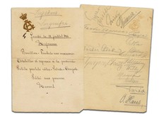 European Royalty autographs including Tsar Nicholas II & King Edward VII picture