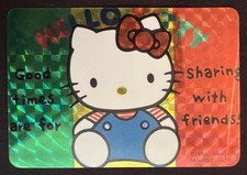 1989 SANRIO HELLO KITTY *VINTAGE PRISM* JAPAN CARD BANDAI-CARDDASS ERA RARE picture