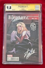 Edge of Spider-Verse #2 Variant CGC 9.8 Signed & Sketch by Stan Lee Spider-Gwen picture