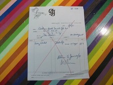 vtg 1971 paper receipt for Andy Warhol painting -Grippi Gallery Gotham Book Mart picture