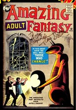 STEVE DITKO SIGNED ALBUM COVER STAN LEE JIM SHOOTER AMAZING ADULT FANTASY CGC SS picture
