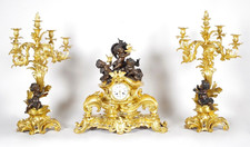 Louis XV Gilded Bronze Fireplace Trim, Signed Victor Paillard picture