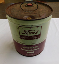 OEM Ford 1950's 5 Gallon Oil Can Transmission Fluid Display Item Sign picture