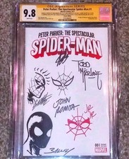 Spectacular Spider-Man #1 CGC 9.8 Stan Lee 4 Sketches & 6 Sigs Grail Key 1/1 picture