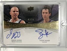 NBA JASON KIDD STEVE NASH DUAL AUTO 2008 09 UD BASKETBALL ENSHRINEMENTS Autograp picture