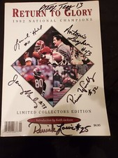 RETURN TO GLORY 1992 NATIONAL CHAMPS LIMITED COLLECTORS EDITION WITH SIGNATURES picture
