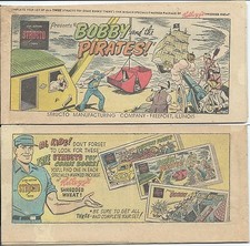 KELLOGGS CEREAL RARE STRUCTO PRESENTS BOBBY & PIRATES MINI PROMO GIVEAWAY F 1957 picture