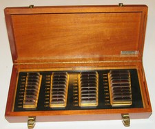 VINTAGE MOORE TOOLS TAPER GAUGE SET IN WOODEN BOX BY STARRETT 40 PIECES 1