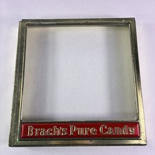 Vintage Brach's Pure Candy Country Store Display Advertising Hinged Lid w/Glass picture