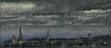 Jean-Baptiste SÉCHERET - Original signed work. View of Rouen. Pastel. picture