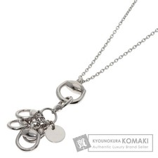 GUCCI Horsebit Necklace K18 White Gold Ladies Used picture