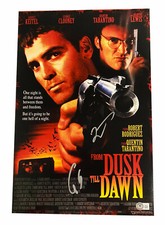GEORGE CLOONEY QUENTIN TARANTINO SIGNED AUTO 12X18 FROM DUSK TILL DAWN PHOTO BAS picture