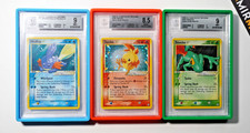 Pokemon BGS 9 Mudkip Treeko Torchic Gold Star Ex Team Rocket Returns 2004 Eng picture
