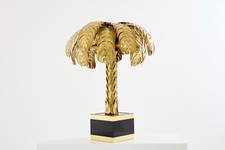 Christian Techoueyres for Maison Jansen brass palm tree lamp 1970s picture