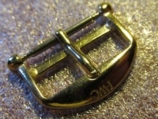I.W.C. - RARE - BUCKLE 16mm INSIDE - 750 SOLID YELLOW GOLD 18 KT- SWISS MADE picture