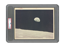 Earthrise Apollo 8 1968 NASA Type 1 Original Photo Red Letter A Kodak PSA / DNA picture
