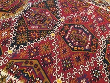 Antique 1900-1930's Stunning Kilim Rug 6’x13’ Tribal Kilim Rug picture