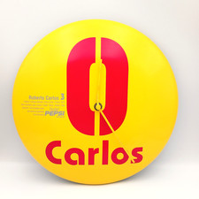 Pepsi Big Badge Wall Clock 30cm Roberto Carlos Promo Item Non-Sale Working Needs picture