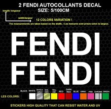 2 Fendi decorative stickers - vehicles & accessories, set of 2 pieces picture