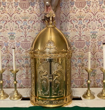 Large Cathedral Catholic Church Style Gothic Tabernacle 36x19. Ready to use. picture
