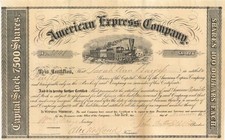 American Express Co. Signed by John Butterfield and William G. Fargo - 1857 da picture