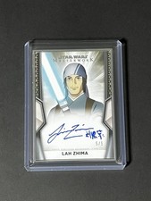 2025 Topps Star Wars Masterwork LAH ZHIMA Simu Liu Silver Frame AUTO #5/5 picture