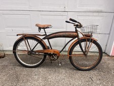 Vintage Dayton Bicycle 1941 Long Tank Huffman license plate schwinn cwc  picture