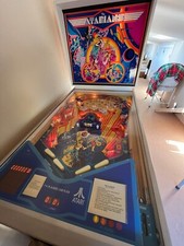 Wide body pinball machine, The Atarians, never on location, complete, working picture