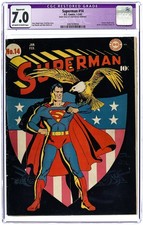 Superman #14 CGC 7.0 TRIMMED 1942 4387839004 picture