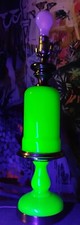 Paul Hanson Jade Green Opaline Murano Glass Table Lamp picture