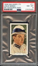 1939 GALLAHER LTD. MY FAVOURITE PART 11 LESLIE BANKS PSA NM-MT 8 NS picture