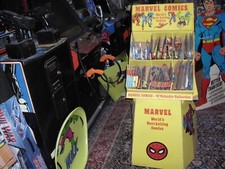 VINTAGE MARVEL RARE COMIC STORE DISPLAY 4.5FT.X2FT.  ONE-OF-A-KIND COMPLETE 1976 picture