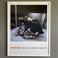 Vintage 2005 Matthew Barney Restraint SFMOMA Exhibition Poster Framed Bjork Art picture