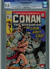 CONAN #3 CGC 9.6 1971 NEAR MINT + UN-RESTORED BARRY WINDSOR SMITH ART LOW PRINT picture
