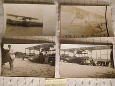 4 1913 Jack Vilas Prep for RECORD 1st Trans Lake Michigan Flight RPPC Smithsonin picture