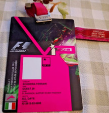 Formula 1 One VIP Paddock Pass Scuderia Ferrari Monza Italia 2013 EXCLUSIVE picture