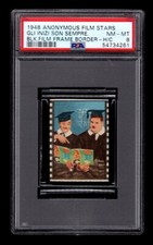 PSA 8 LAUREL & HARDY 1948 Anonymous Card (A, B, C) HIGHEST EVER GRADED 1/1 picture
