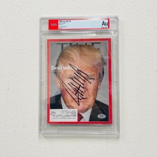 Donald Trump Time Vol.186 #8 Deal With It Signed Magazine PSA Auto Autographed picture