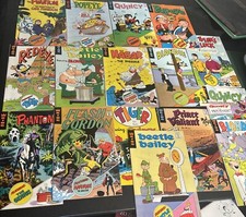 King Comics Lot 1977 Popeye, Quincy, Flash Gordon, Hagar The Horrible, Red Eye picture