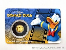 2016 Disney Donald Duck - 0,5 gram gold Niue $2 PROOF COIN picture