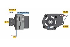 Alternator bosch for Fiat Doblo 1.2 0 986 039 471 picture
