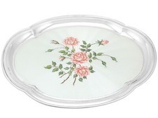 Vintage Sterling Silver Enamel Dressing Table Tray Birmingham 798g Length 35.6cm picture