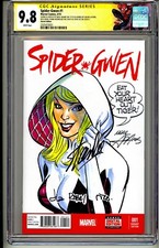 💥SPIDER-GWEN 1 CGC SS 9.8 STAN LEE SKETCH BY NEAL ADAMS INSCRIBED ULTRA RARE💥  picture